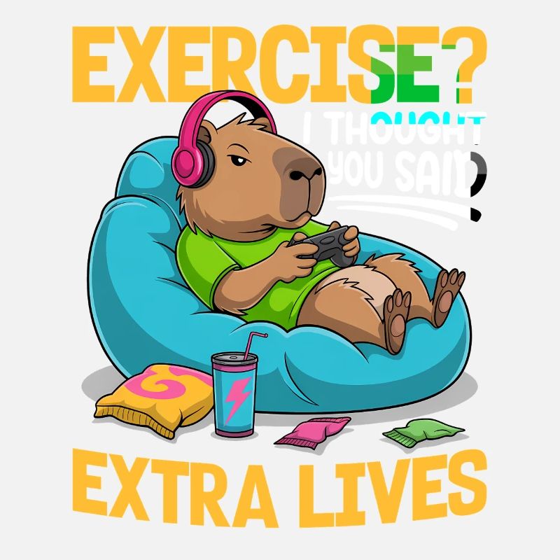 Capybara Gamer Gaming