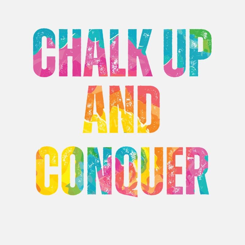 Boulderer Chalk Up Und Conquer Bouldering