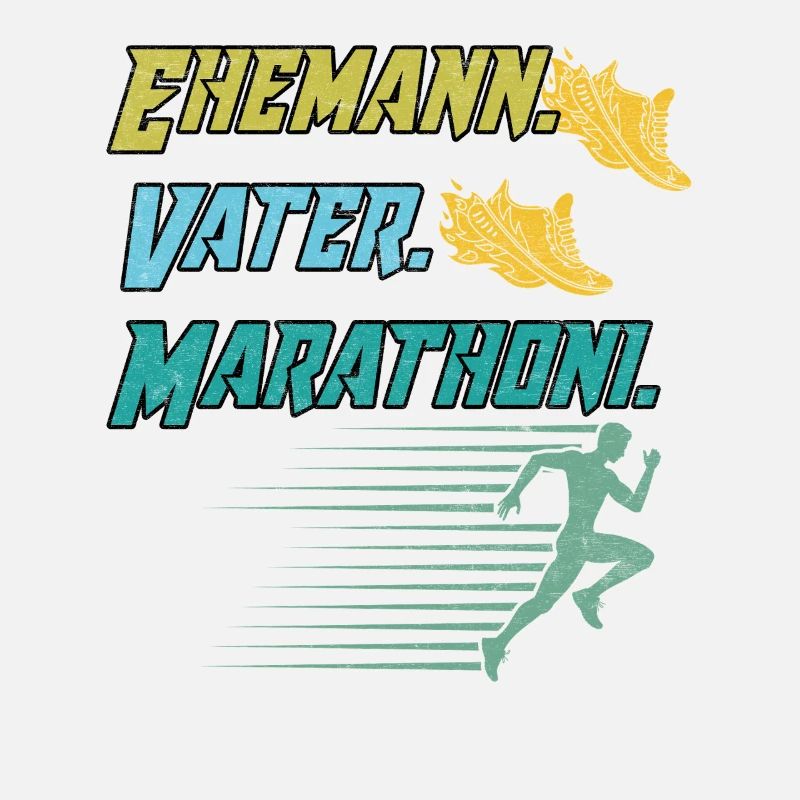 Läufer EHEMANN VATER MARATHONI Lustiges