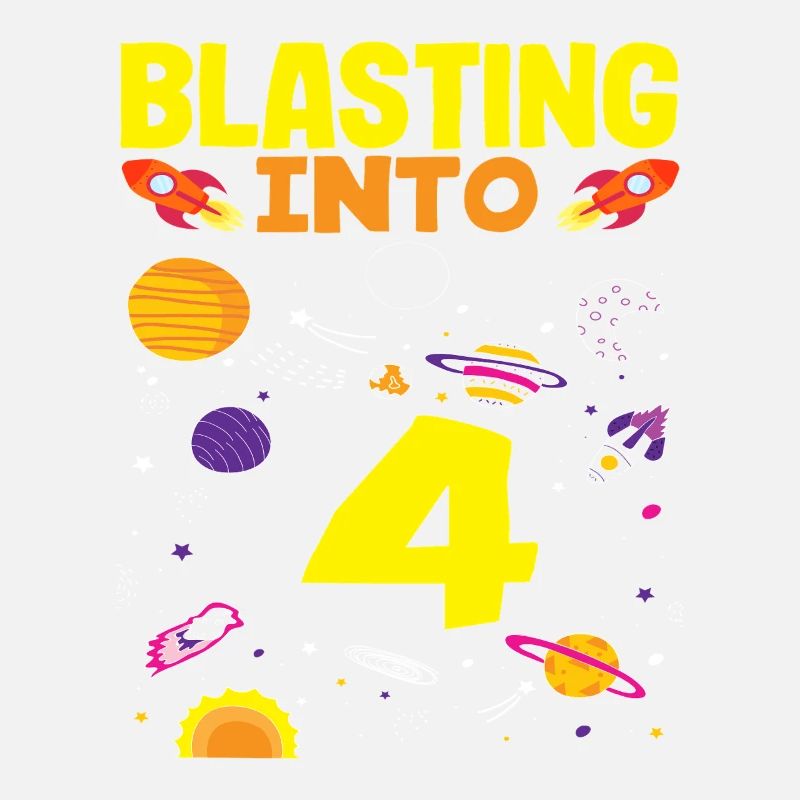 Rocket launch into the fourth birthday