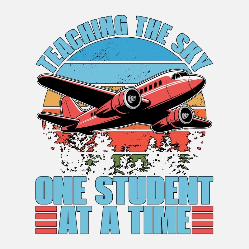 Flight Instructor Teaching The Sky Flight Lesson