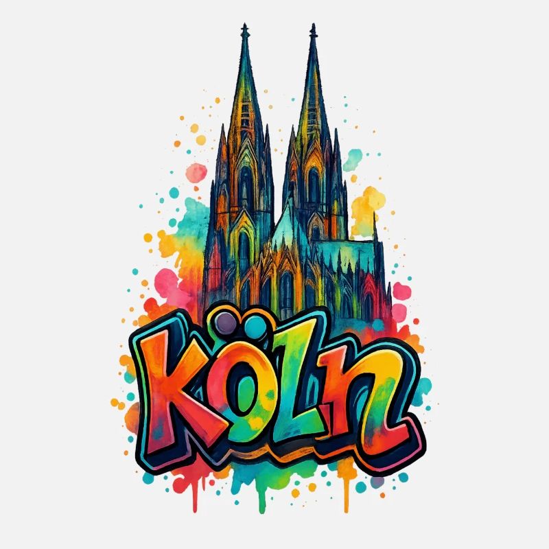 Kölner Dom Graffiti Style