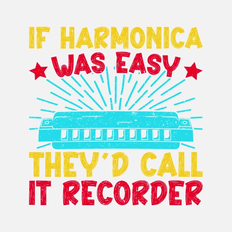 Funny Harmonica Player Was Easy They Call Recorder