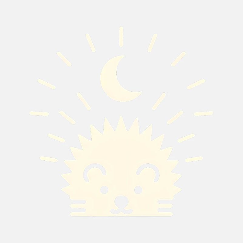 Hérisson au clair de lune