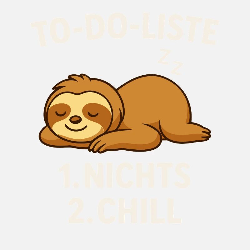 To-Do List: Nothing & Chill – Sloth