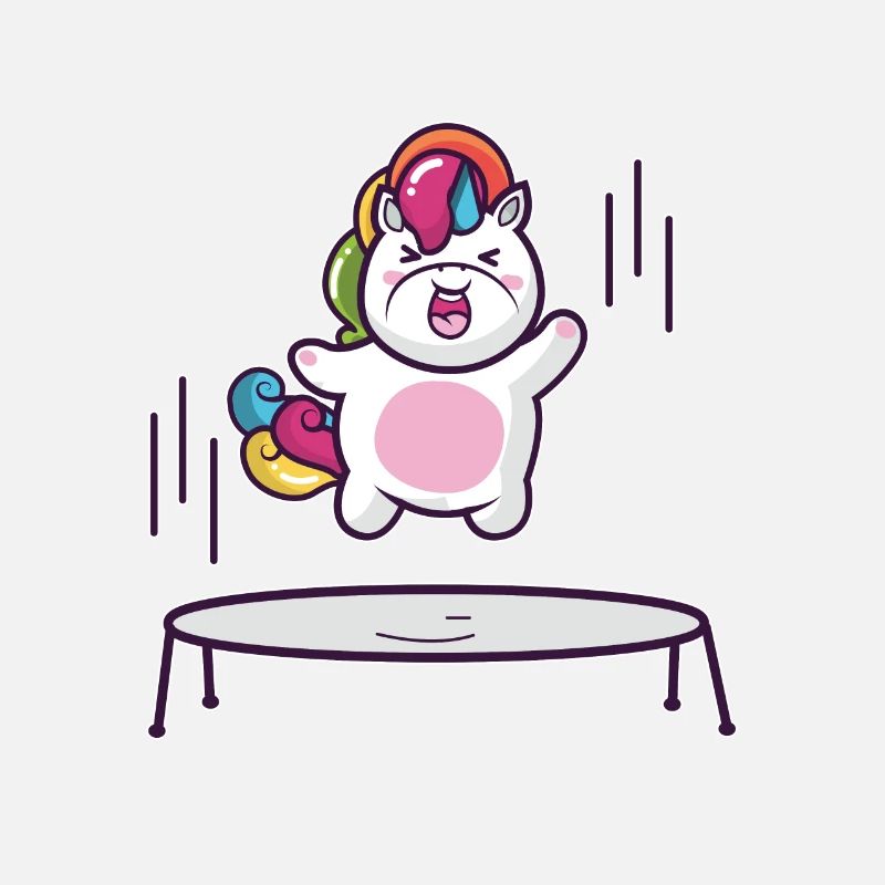 Unicorn trampoline