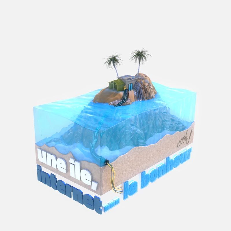 Une île, internet ... le bonheur !