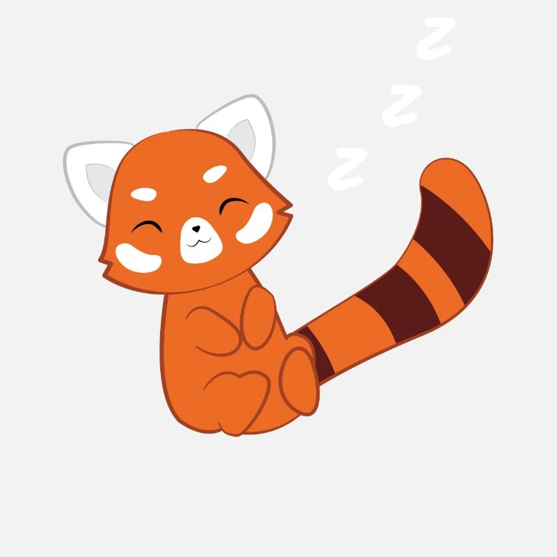 Roter Panda - Katzenbär - Schlafen - Morgenmuffel