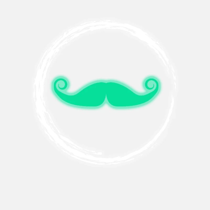 Glow Mustache Neon Party Glowing Effect Retro