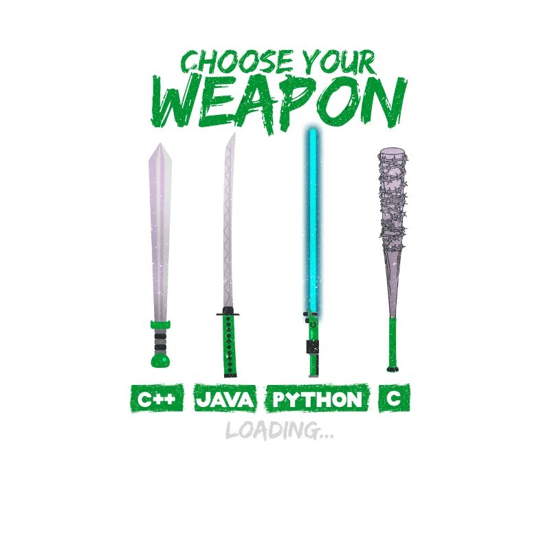 Cool Programmer Shirt Choisissez votre arme C ++ Java