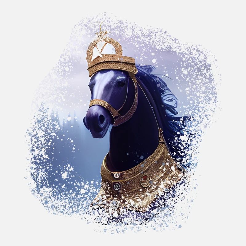 Cheval - violet et majestueux
