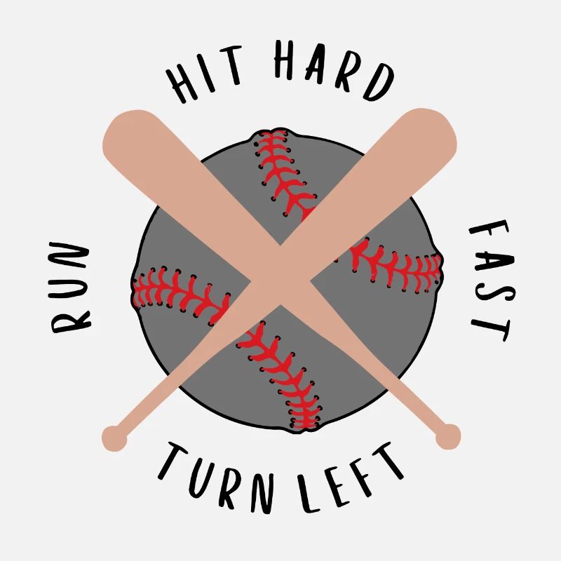 Frapper fort, courir, rapide, tourner à gauche, baseball