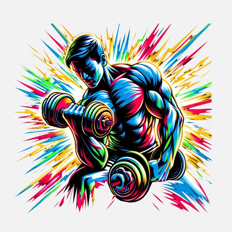Explosive Workout-Energie: Hanteltraining Art