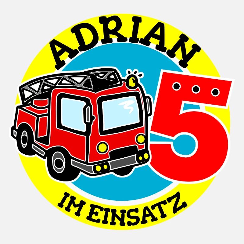 Name Adrian 5. Geburtstag Personalisiert