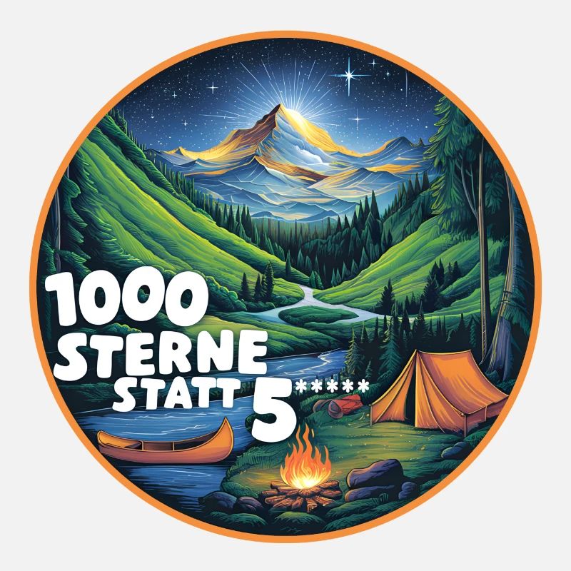 1000 Sterne Sternenhimmel beim Campen