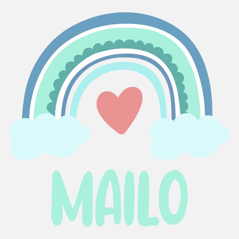 Mailo Name Rainbow Baby