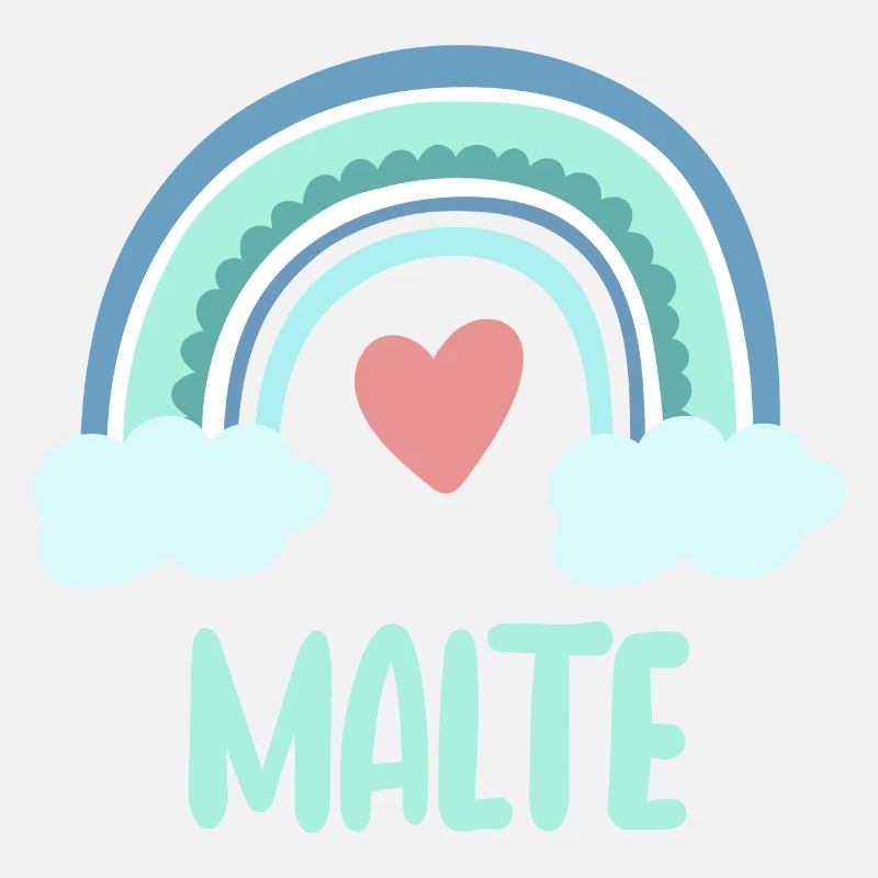 Malte Name Rainbow Baby