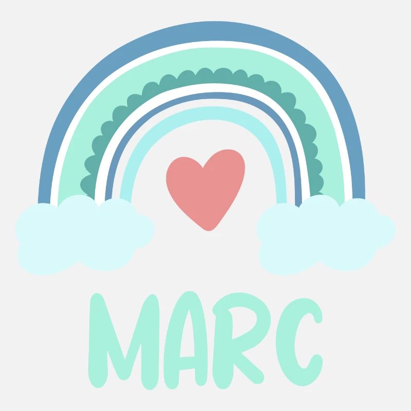 Marc Name Regenbogen Baby