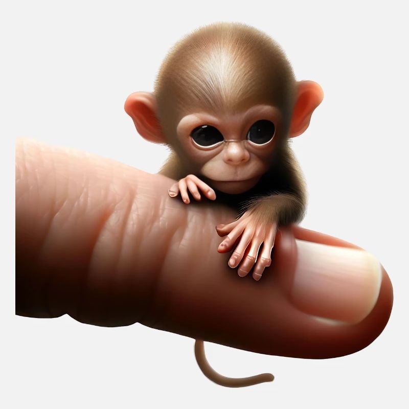 Finger monkey on the finger