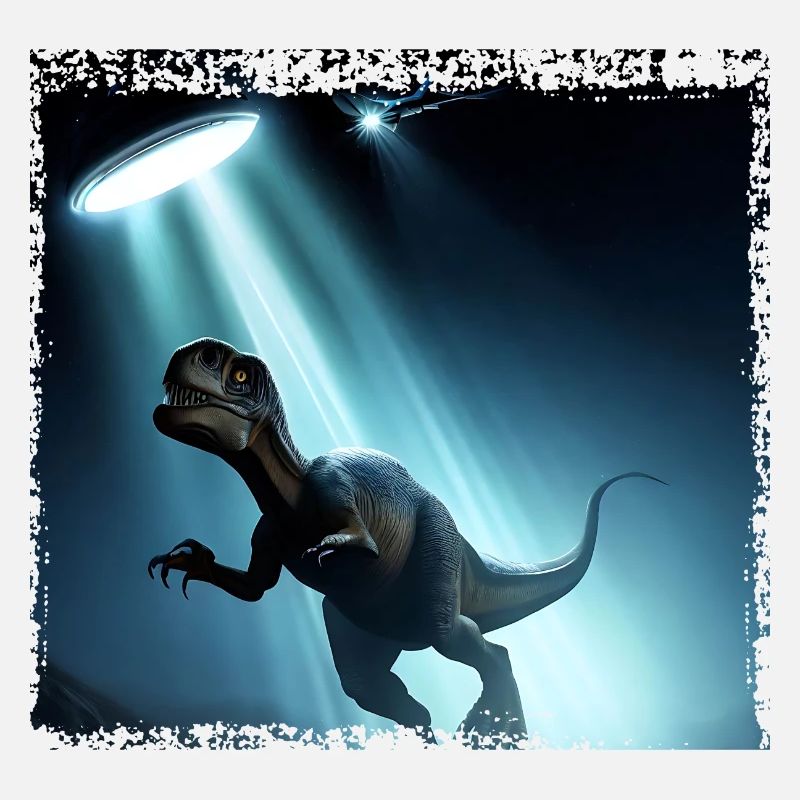 UFO meets dinosaur