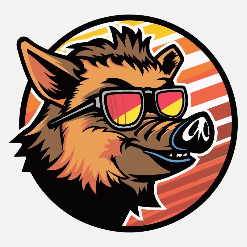 Pig Comic Wild Boar