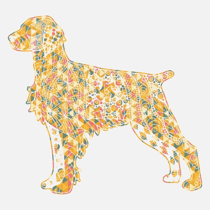 Brittany Spaniel Geometric