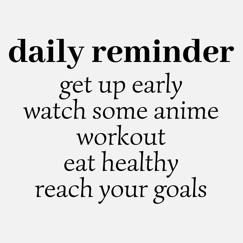 daily reminder black