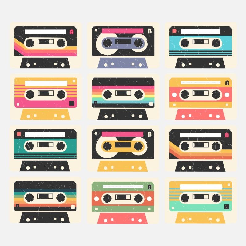 80s 90s Cassette Mixtape Retro Funny