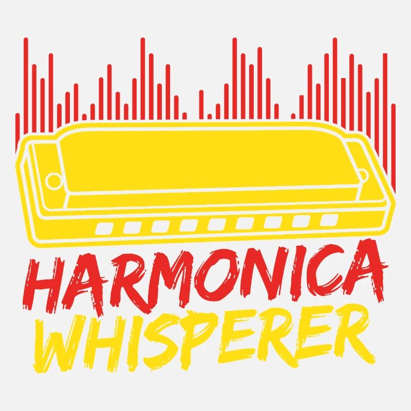 Funny Harmonica Player Whisperer Harmonica