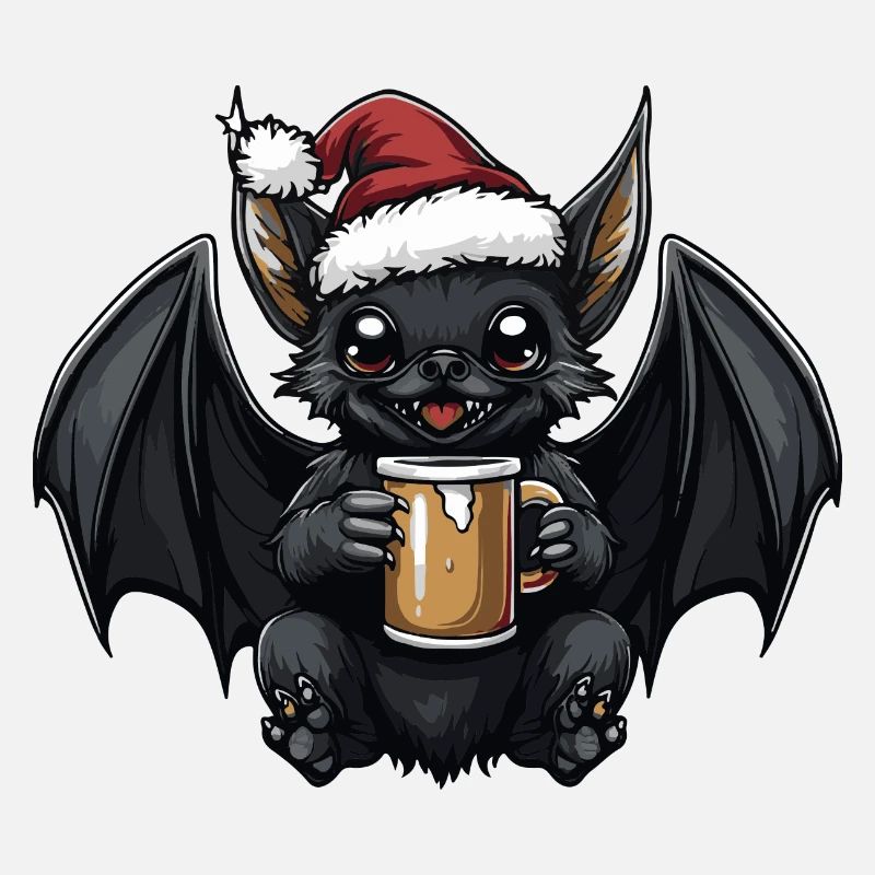 Fledermaus Weihnachten Bier