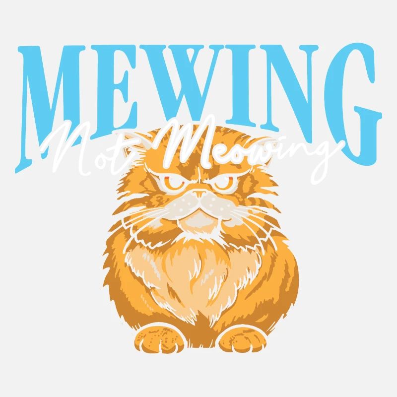 Miauler Pas Miauler Drôle Chat Meme Mâchoire