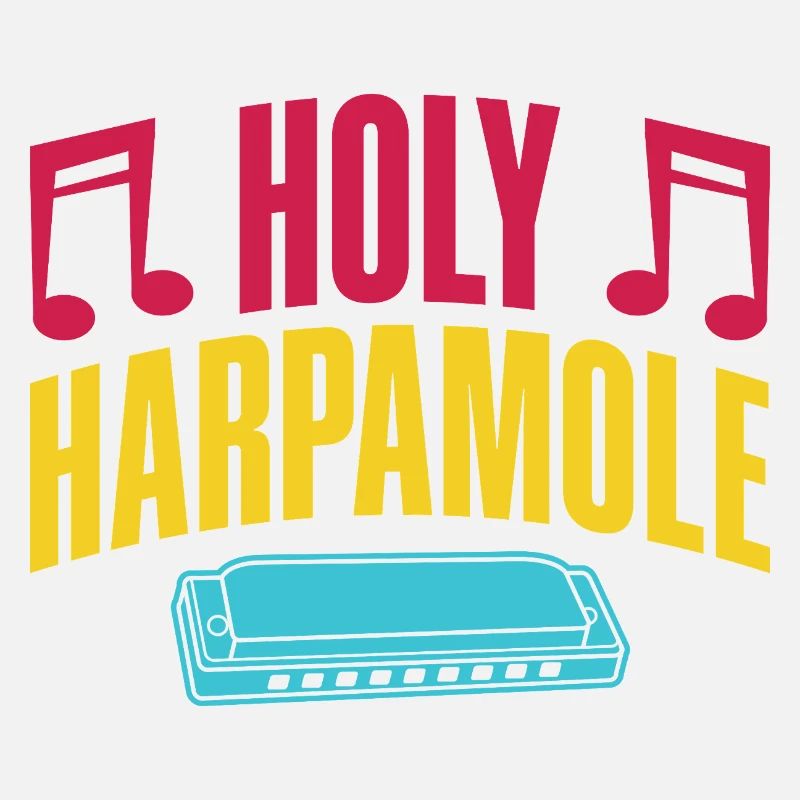 Funny Harmonica Player Holy Harpamole Harmonica