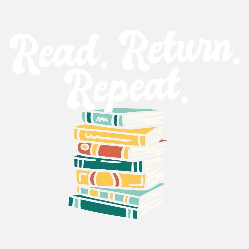 Librarian Read Return Repeat Library Worker Book