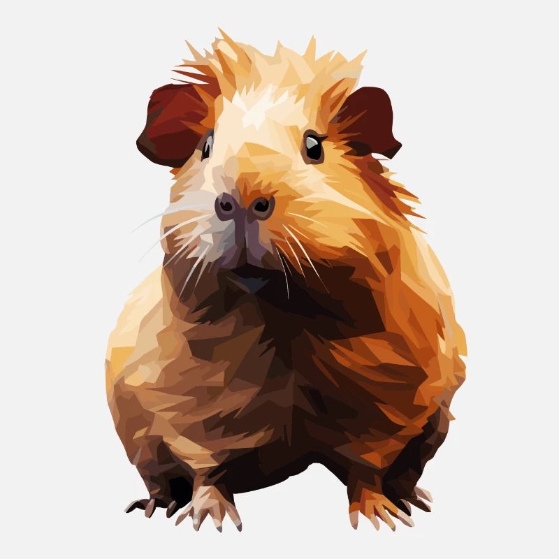 Meerschwein im Polygon Stil