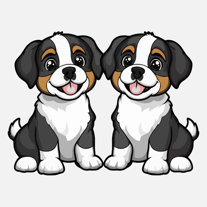 Saint Bernard Hund Comic