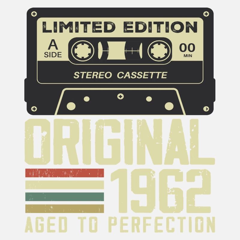 62. Jubiläumsgeschenk im Retro-Stil 1962