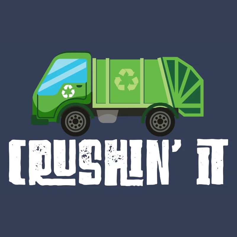 Garbage trucks, garbage day, garbage collection