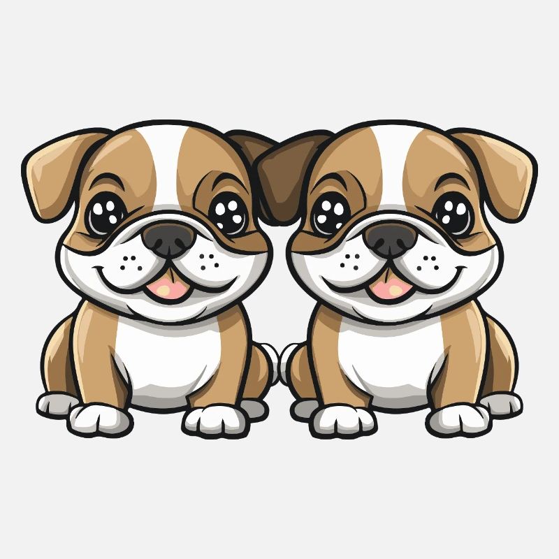 Chien bouledogue bande dessinée
