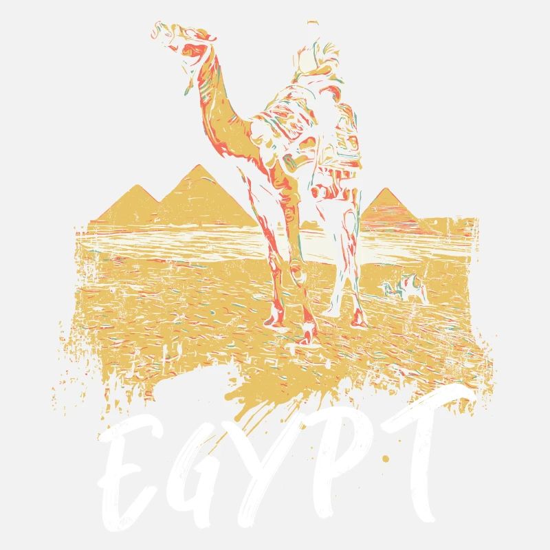Illustration: Bédouin d'Égypte et pyramides