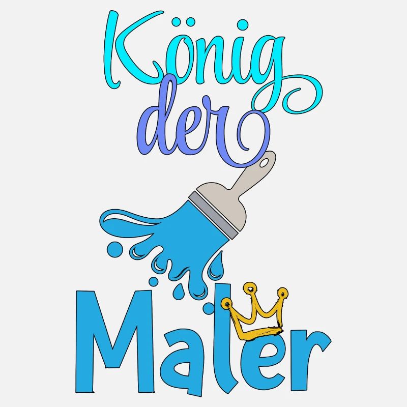 König der Maler Handwerker Beruf malen
