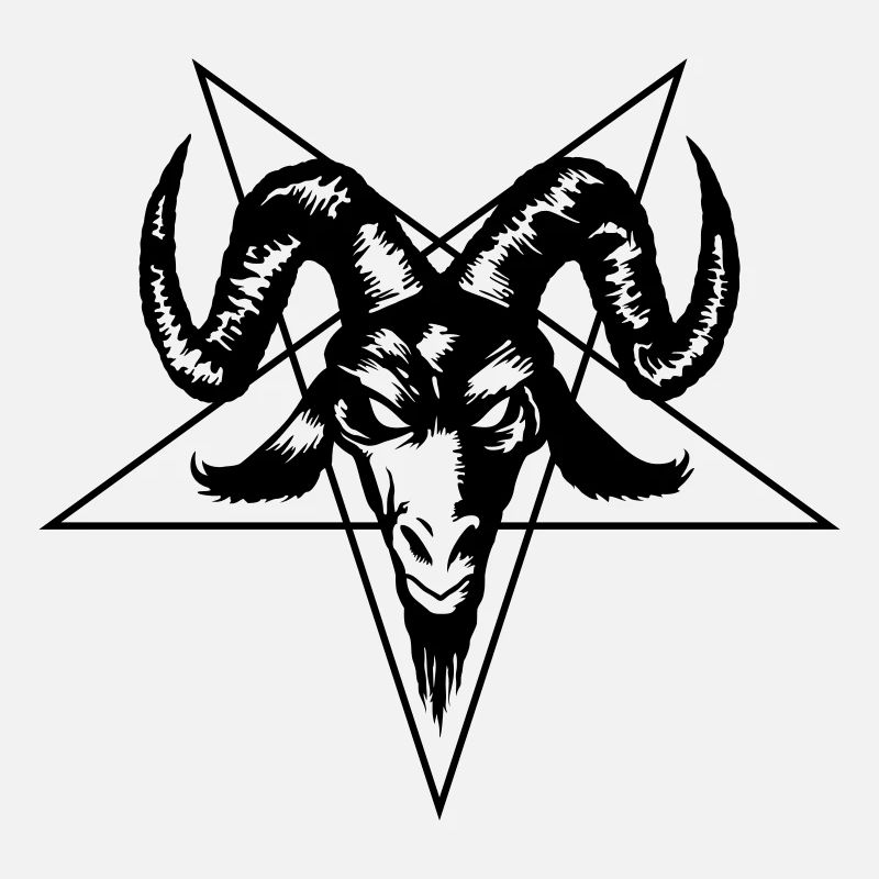 Tête de chèvre avec Pentagram