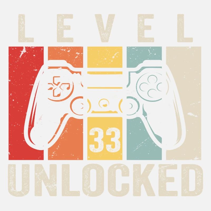Level 33 Unlocked 33 Jahre Geburtstag Geschenk