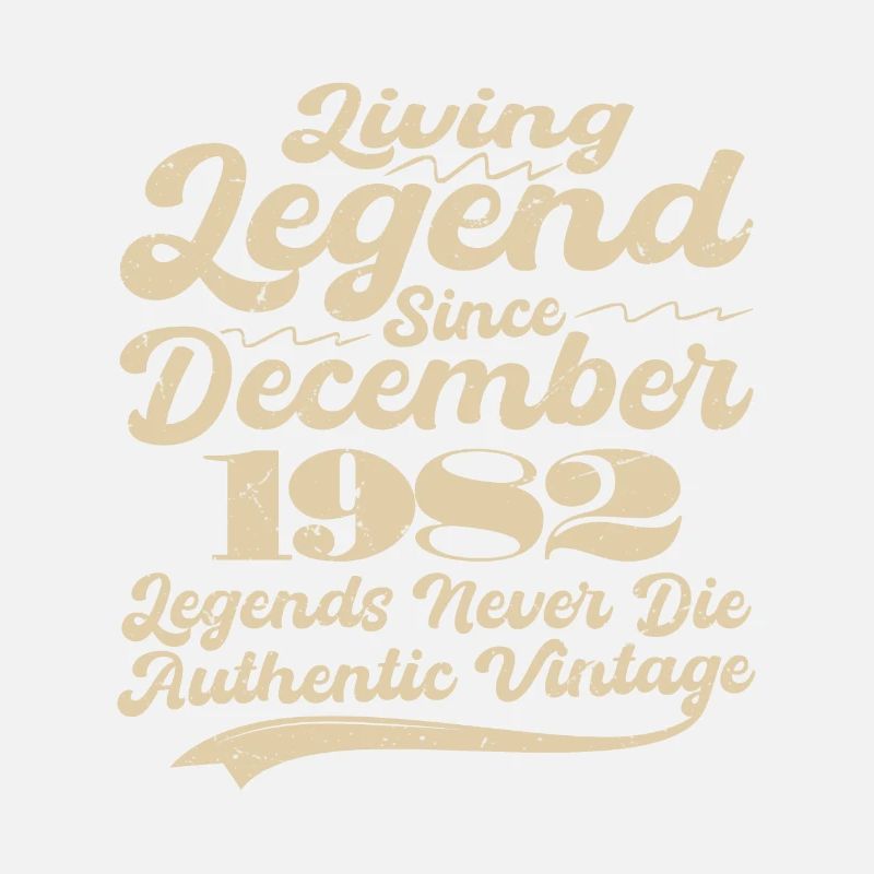 Once upon a time there was a legend. December 1982 Birth