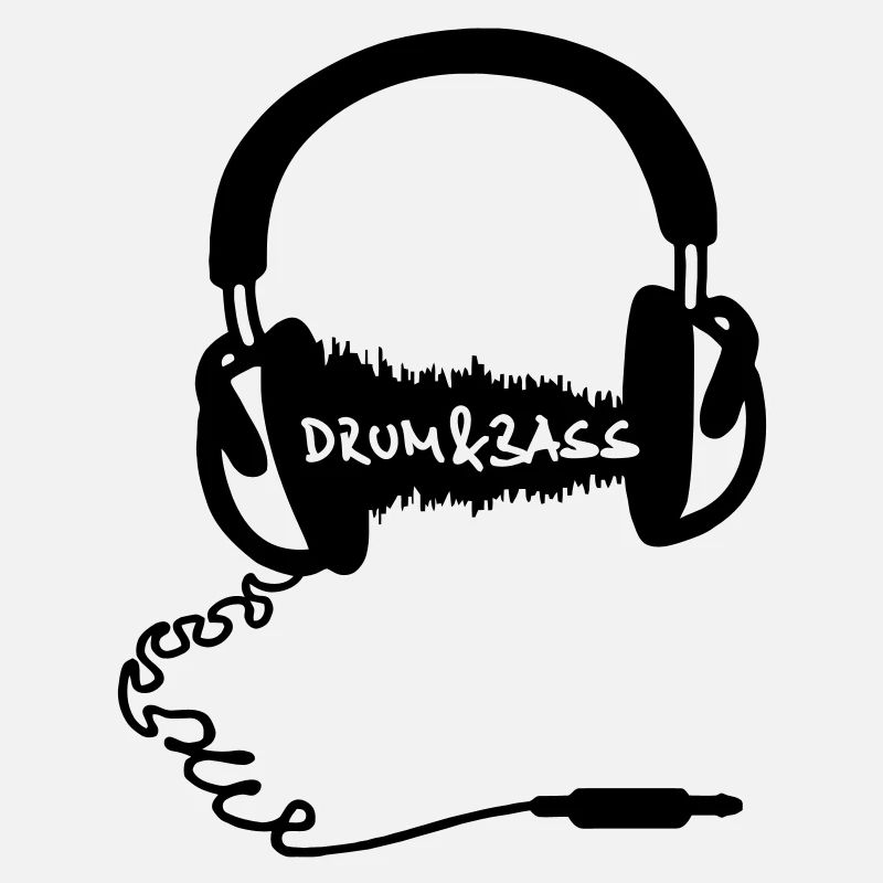 Headphones Kopfhörer Audio Wave Drum&Bass D&B