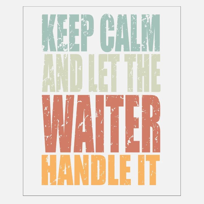 Keep Calm Kellner Spruch Kellner Geschenk