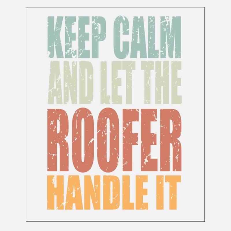 Keep Calm Dachdecker Spruch Dachdecker Geschenk