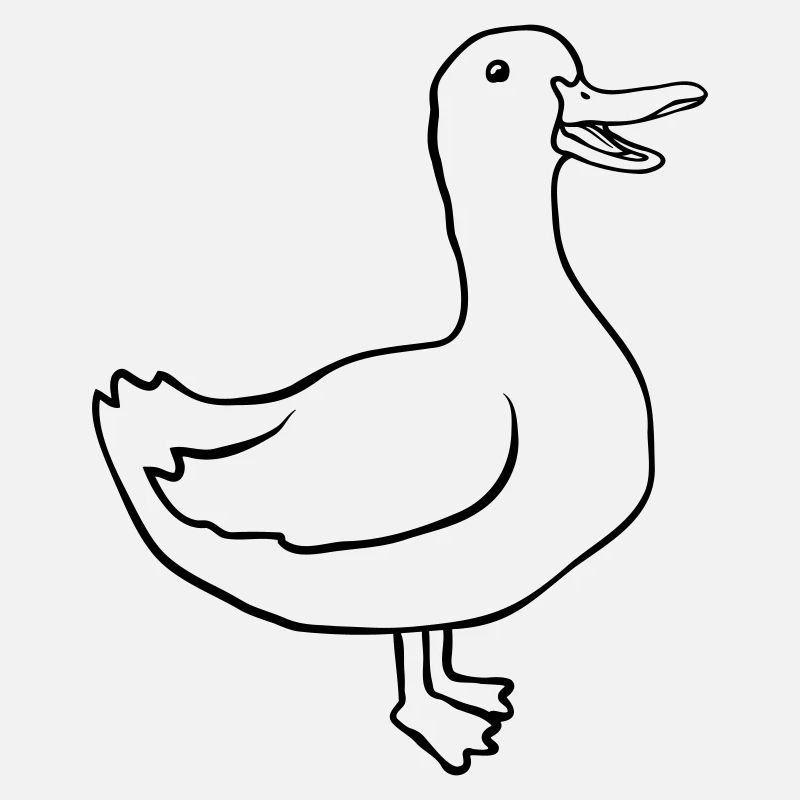 Design cute happy goose