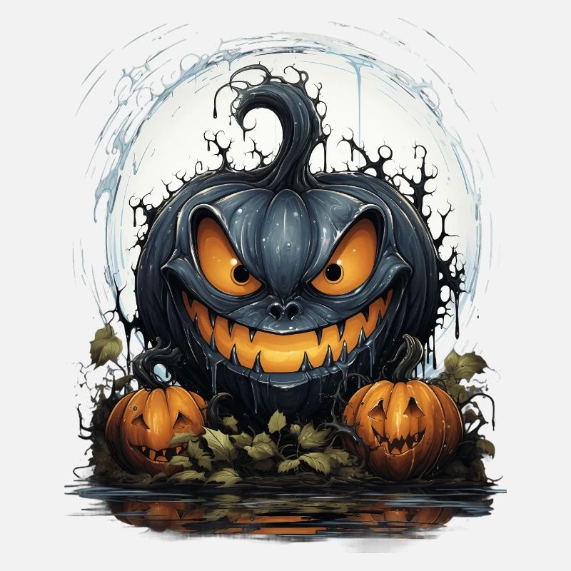 Scary Pumpkin Face I Spooky Halloween