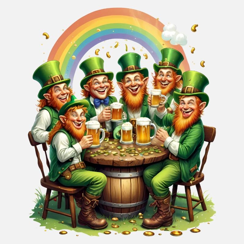 Irish Folklore Beer Drinking Leprechaun St
