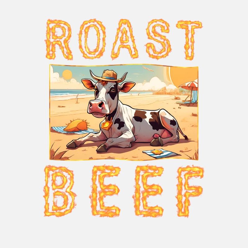 Rôti de bœuf Vache Vacances Plage Bain de soleil Rôti de bœuf